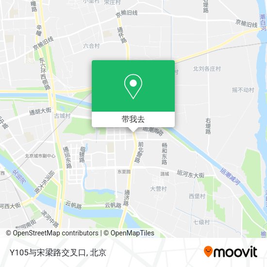 Y105与宋梁路交叉口地图