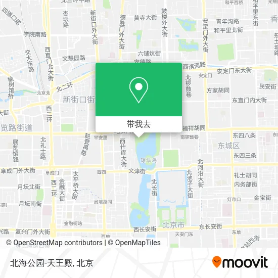 北海公园-天王殿地图