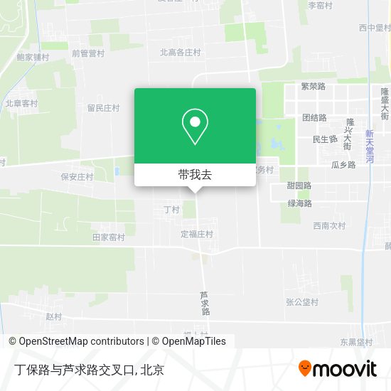 丁保路与芦求路交叉口地图