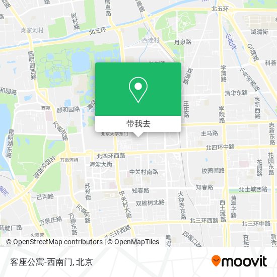 客座公寓-西南门地图