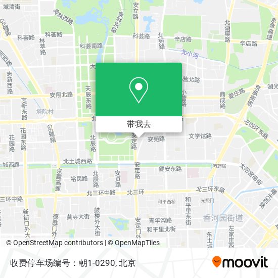 收费停车场编号：朝1-0290地图