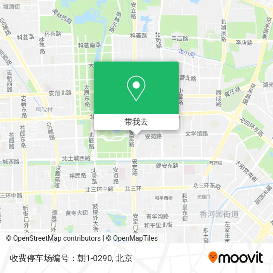 收费停车场编号：朝1-0290地图