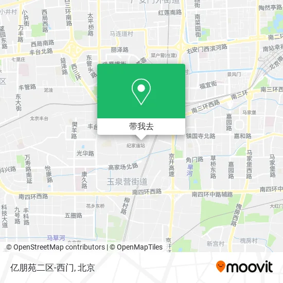 亿朋苑二区-西门地图