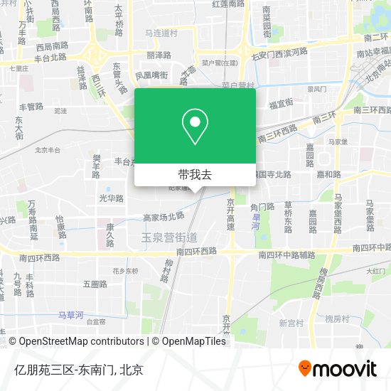 亿朋苑三区-东南门地图