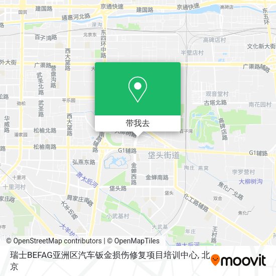 瑞士BEFAG亚洲区汽车钣金损伤修复项目培训中心地图