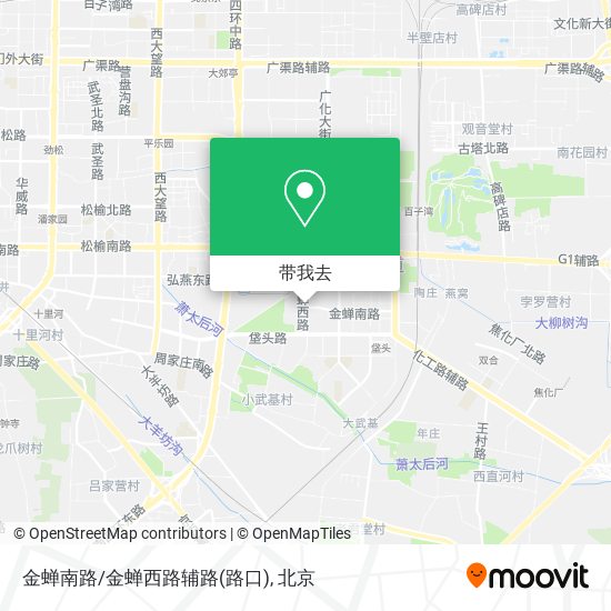 金蝉南路/金蝉西路辅路(路口)地图