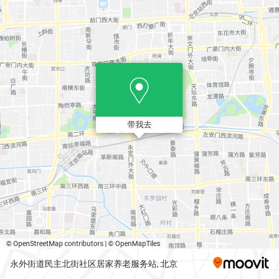 永外街道民主北街社区居家养老服务站地图