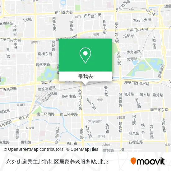 永外街道民主北街社区居家养老服务站地图