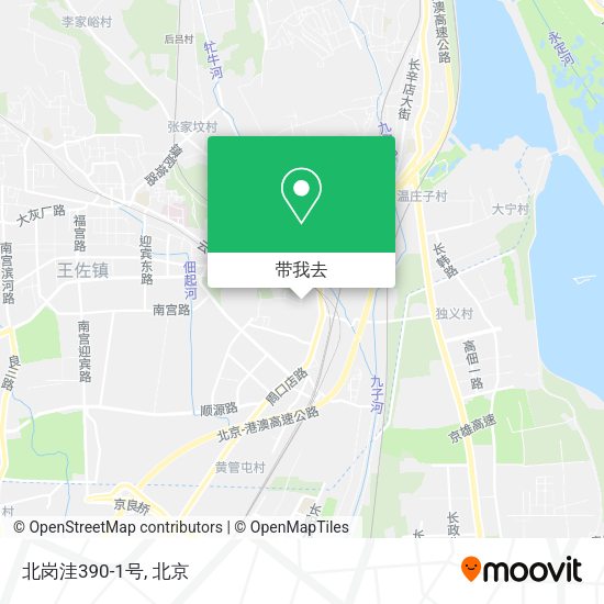 北岗洼390-1号地图
