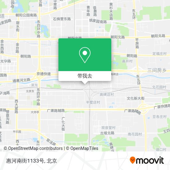 惠河南街1133号地图