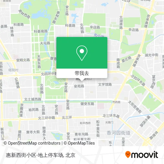 惠新西街小区-地上停车场地图