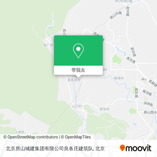 北京房山城建集团有限公司良各庄建筑队地图