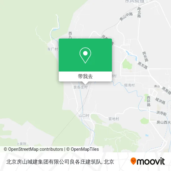 北京房山城建集团有限公司良各庄建筑队地图