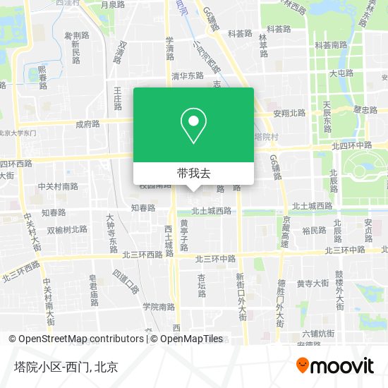 塔院小区-西门地图