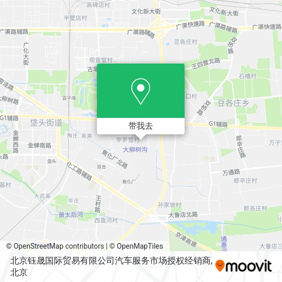 北京钰晟国际贸易有限公司汽车服务市场授权经销商地图
