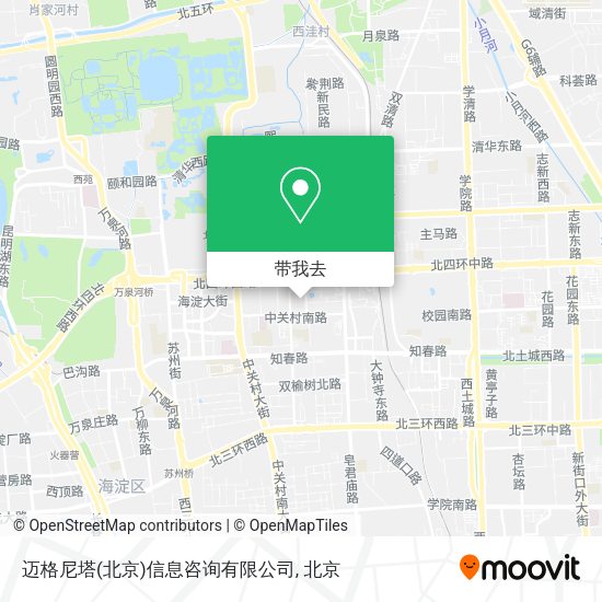 迈格尼塔(北京)信息咨询有限公司地图