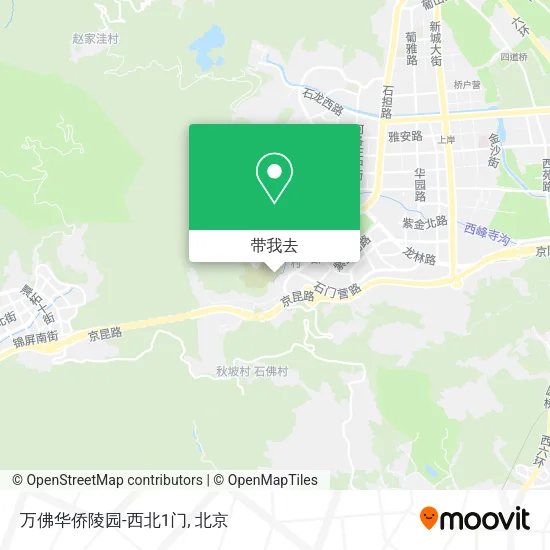 万佛华侨陵园-西北1门地图