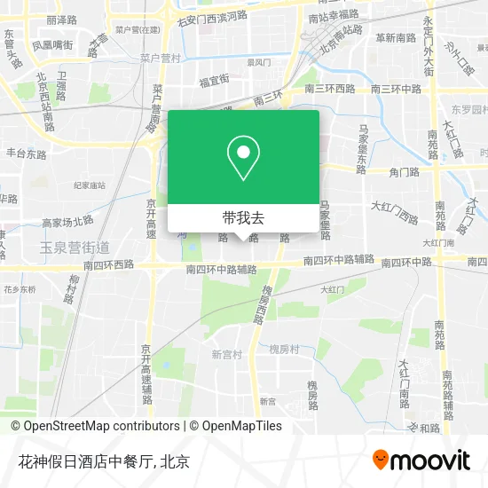 花神假日酒店中餐厅地图