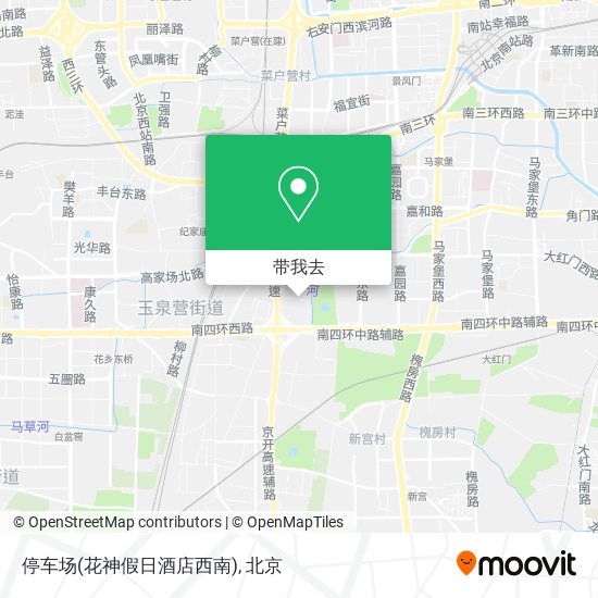 停车场(花神假日酒店西南)地图