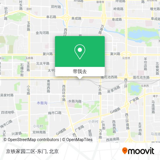 京铁家园二区-东门地图