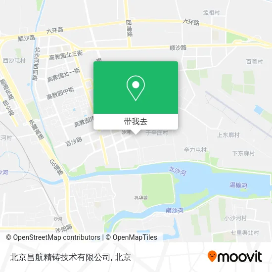 北京昌航精铸技术有限公司地图