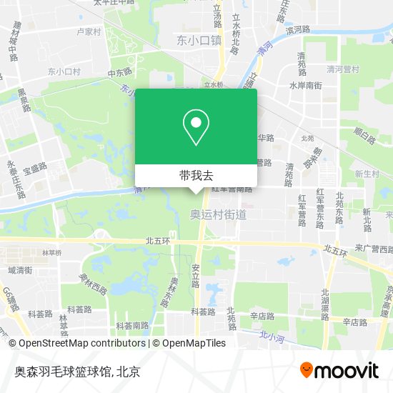 奥森羽毛球篮球馆地图