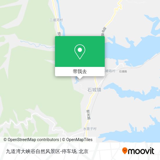 九道湾大峡谷自然风景区-停车场地图