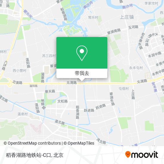 稻香湖路地铁站-C口地图