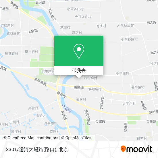 S301/运河大堤路(路口)地图