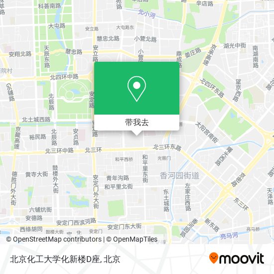 北京化工大学化新楼D座地图