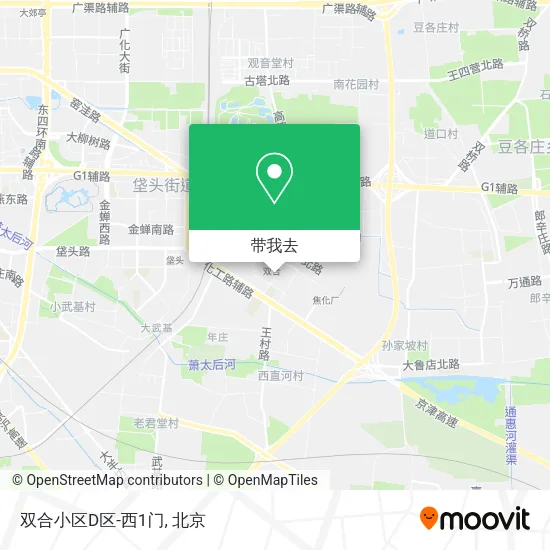 双合小区D区-西1门地图