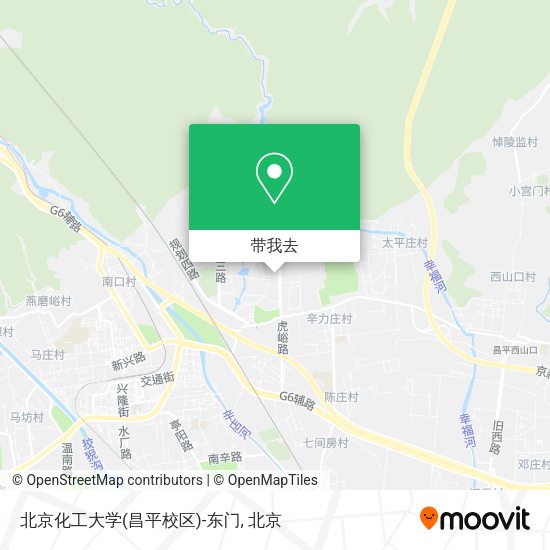 北京化工大学(昌平校区)-东门地图