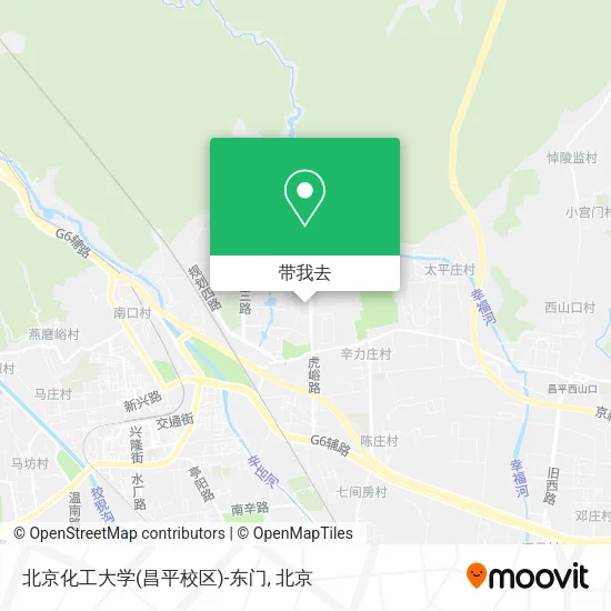 北京化工大学(昌平校区)-东门地图