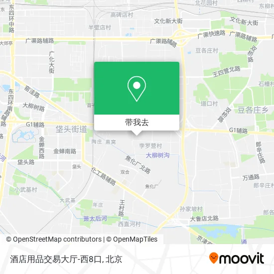 酒店用品交易大厅-西8口地图