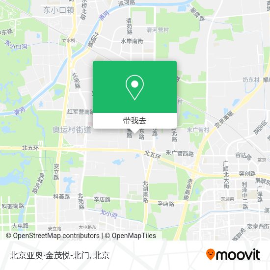 北京亚奥·金茂悦-北门地图