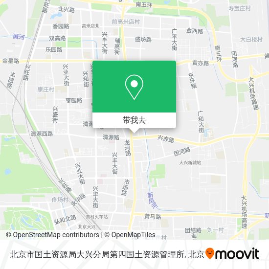 北京市国土资源局大兴分局第四国土资源管理所地图
