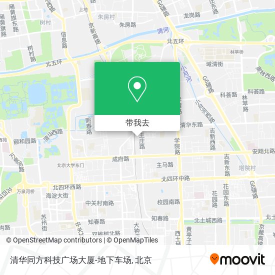 清华同方科技广场大厦-地下车场地图