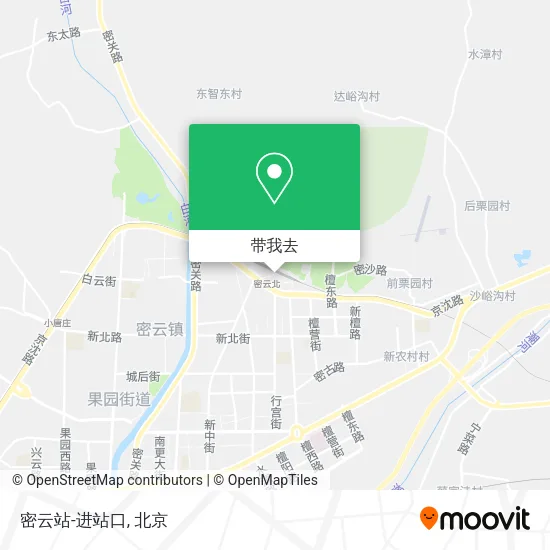 密云站-进站口地图