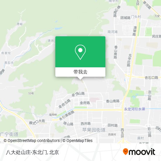 八大处山庄-东北门地图