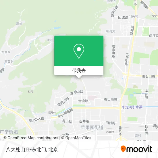 八大处山庄-东北门地图