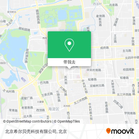 北京希尔贝壳科技有限公司地图