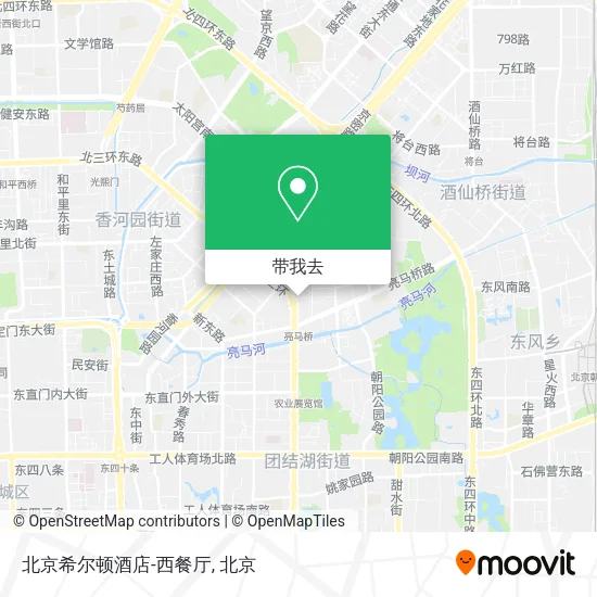 北京希尔顿酒店-西餐厅地图