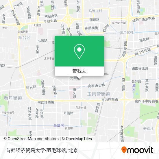 首都经济贸易大学-羽毛球馆地图