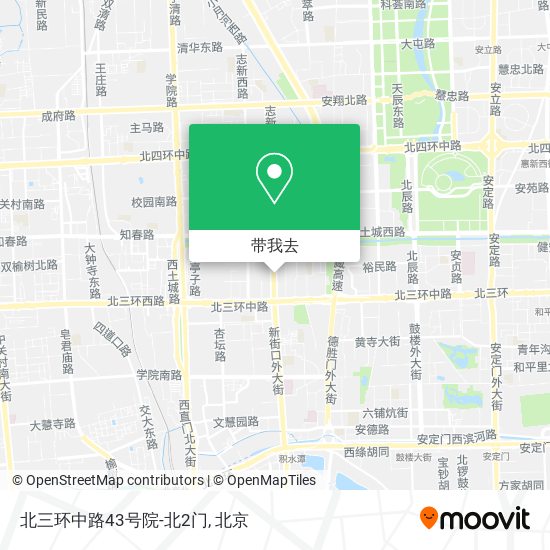 北三环中路43号院-北2门地图