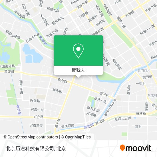 北京历途科技有限公司地图