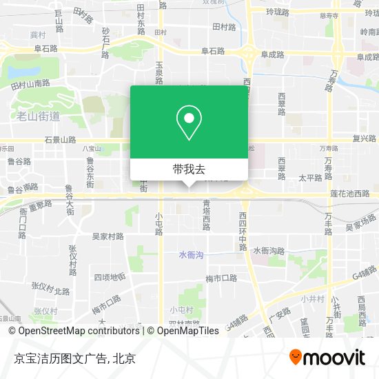京宝洁历图文广告地图
