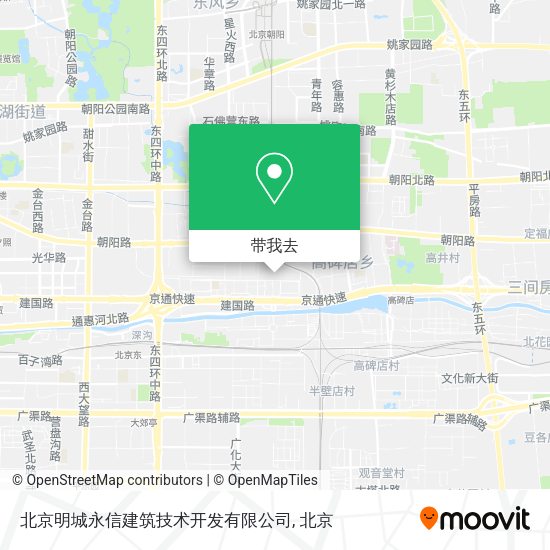 北京明城永信建筑技术开发有限公司地图