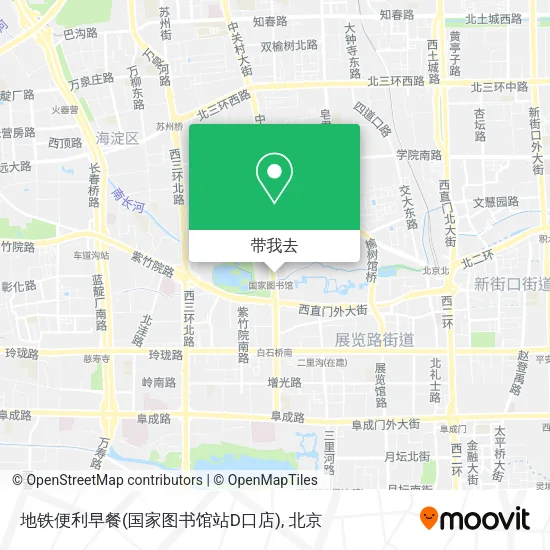 地铁便利早餐(国家图书馆站D口店)地图