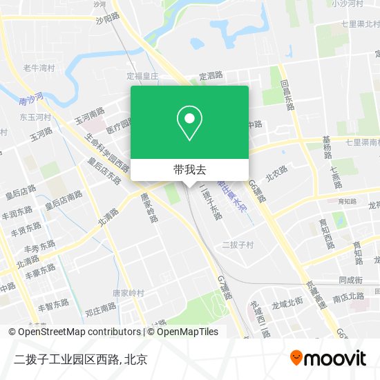 二拨子工业园区西路地图