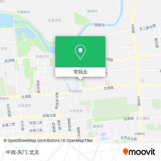 中戏-东门地图